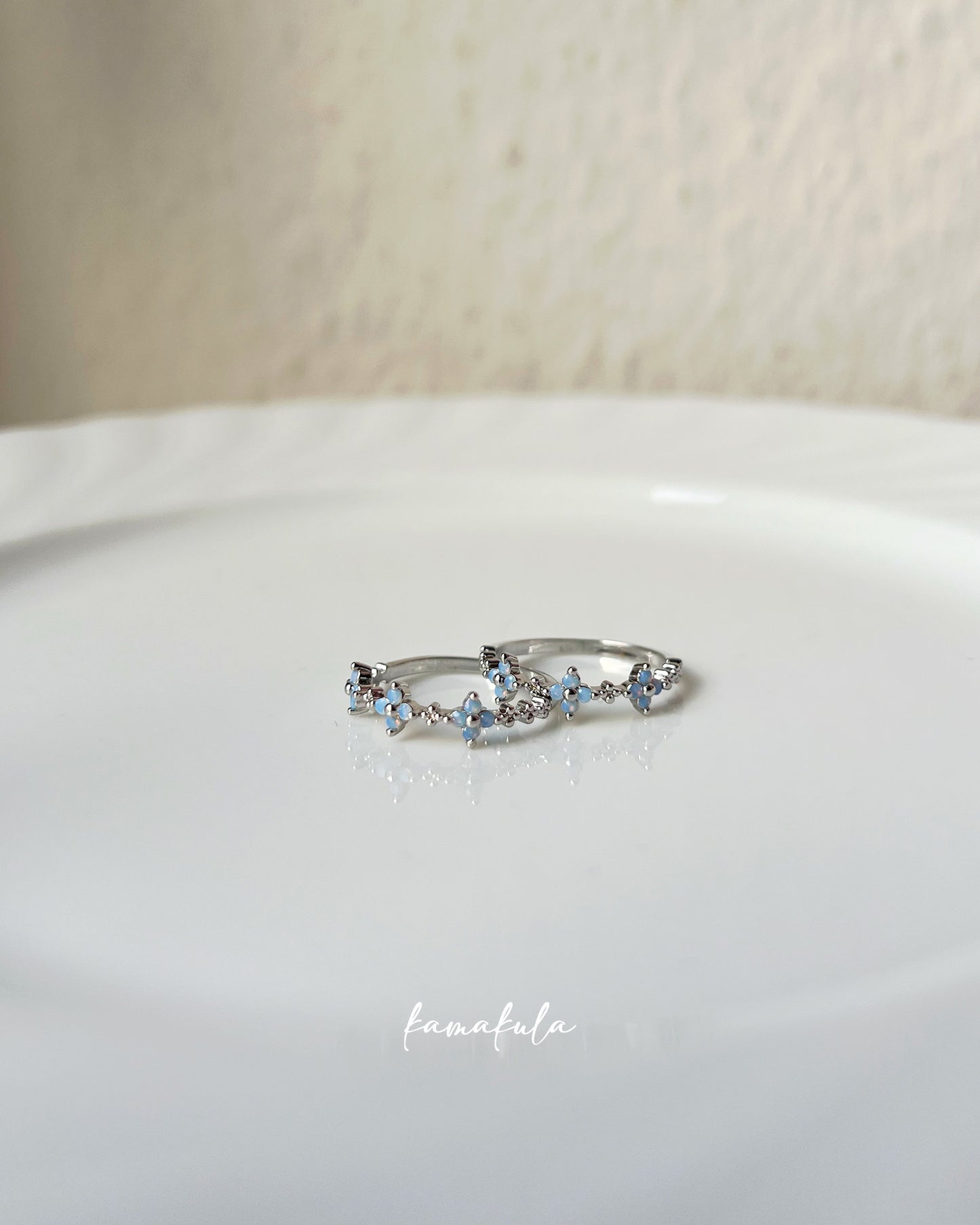 Blue Forget Me Not Ring