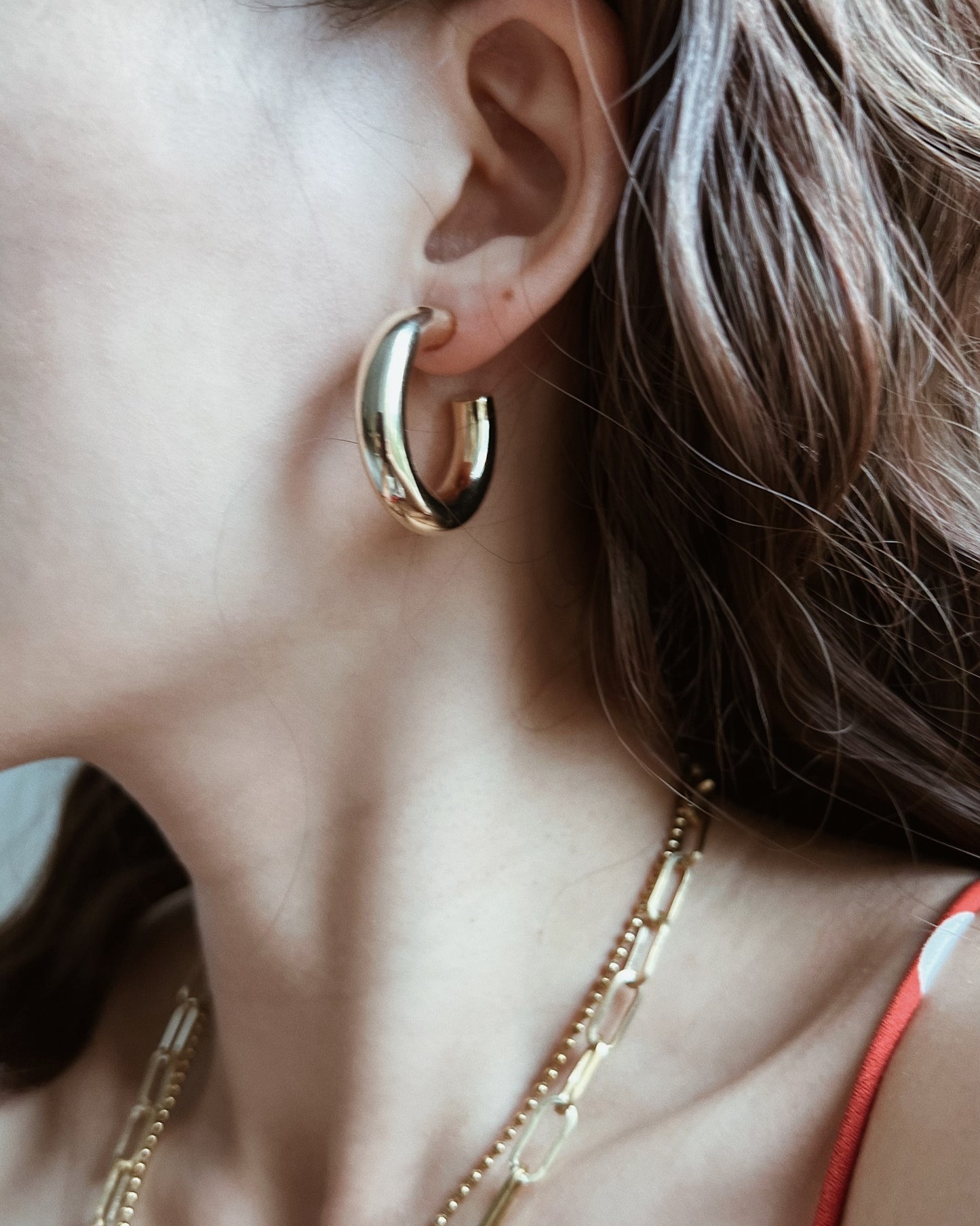 Classic Chunky Hoop Earrings