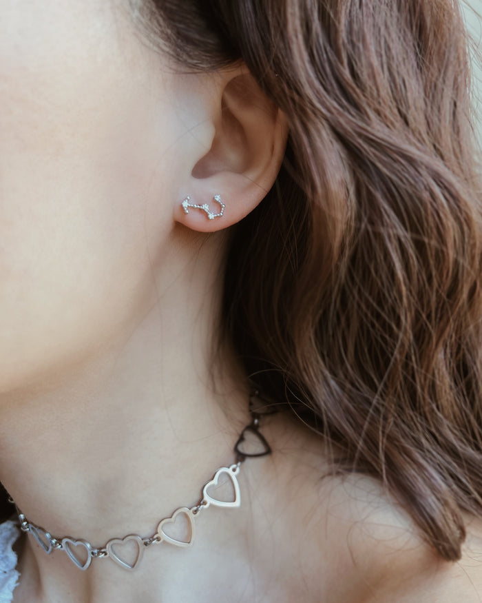 Tierkreis Sternbild Ohrstecker 925 Silber