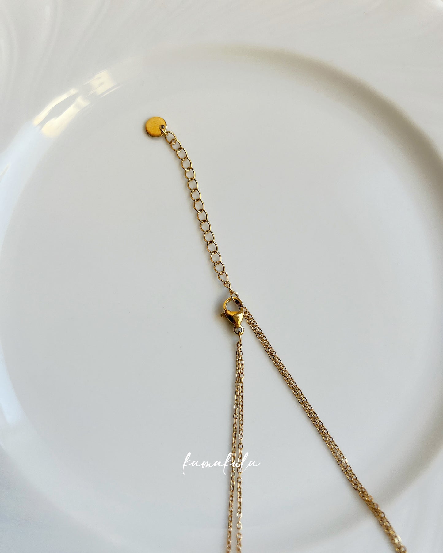Gemstone Layered Y Necklace