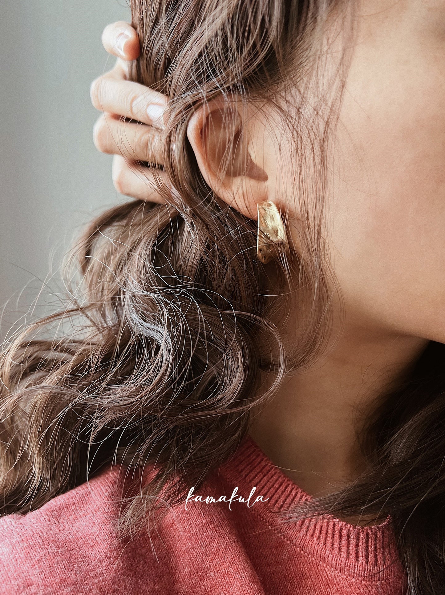 Chloe Chunky Half Hoops