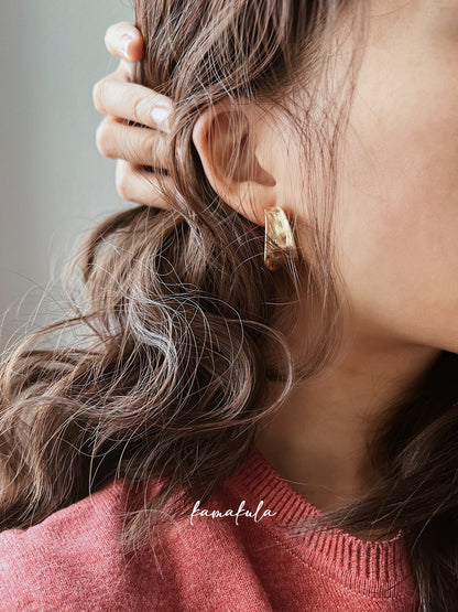 Chloe Chunky Half Hoops