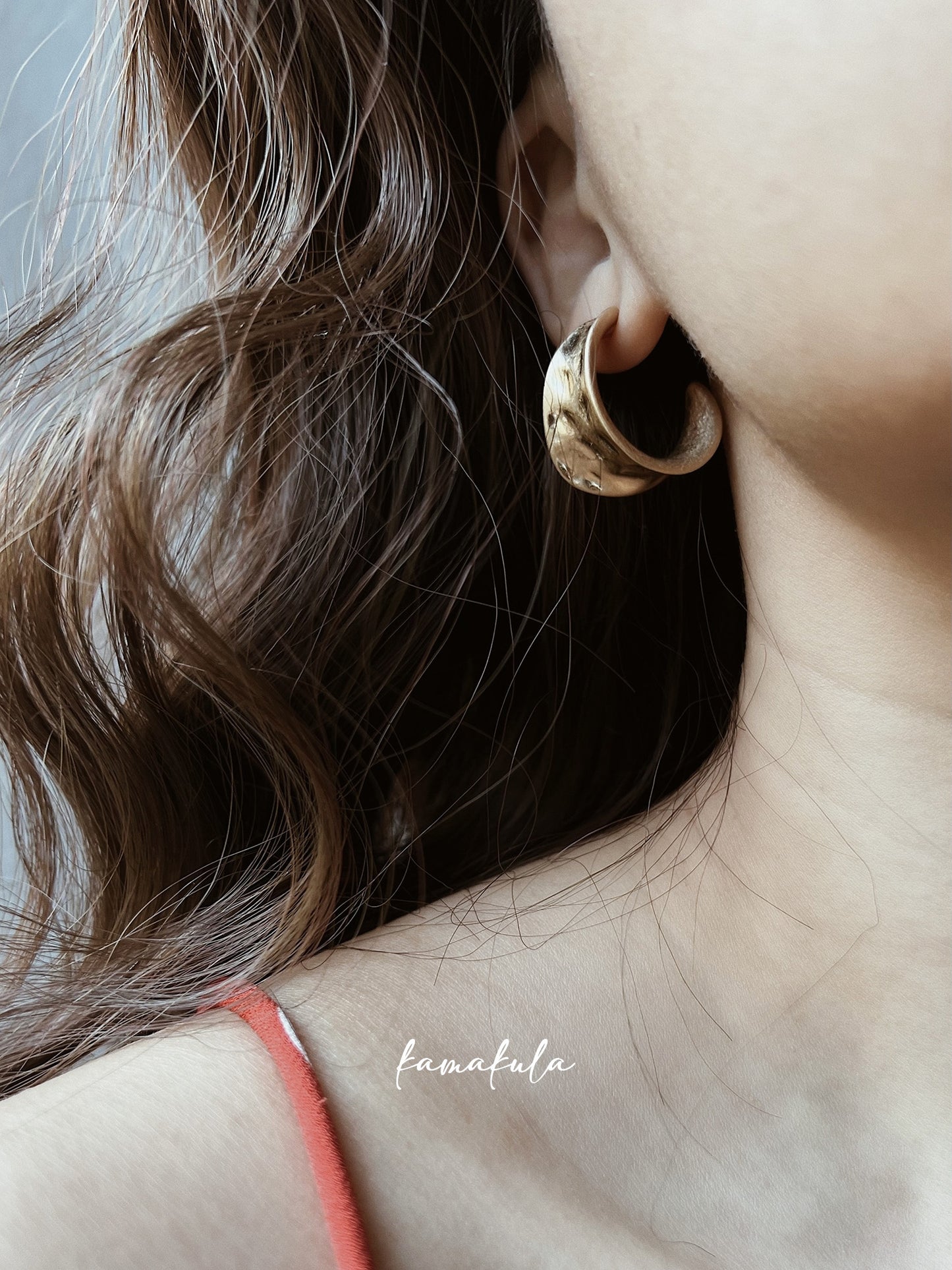 Chloe Chunky Half Hoops