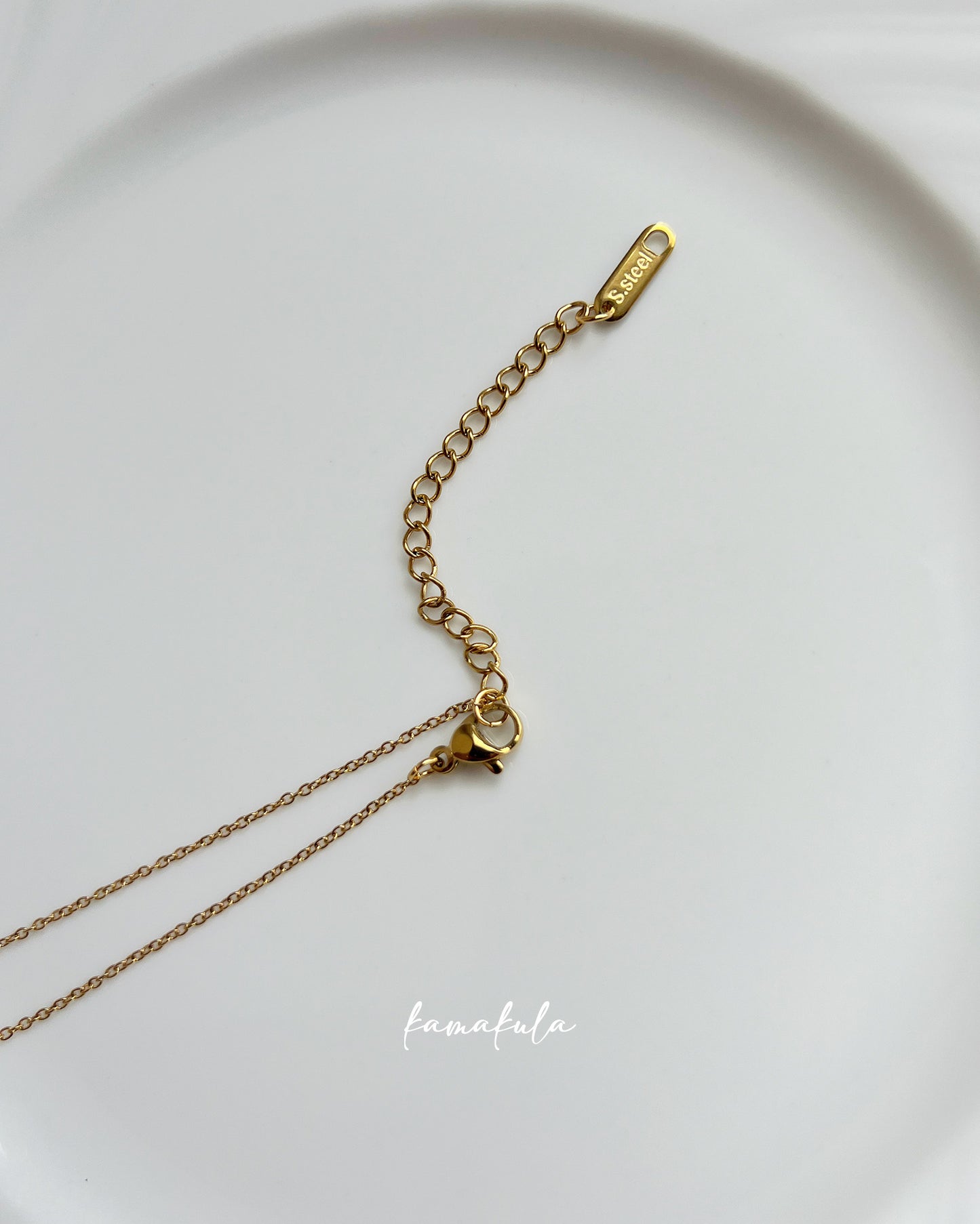 Tiny Pearl Charm Necklace