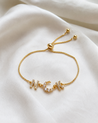 Personalized Charm Letter Name Bracelet
