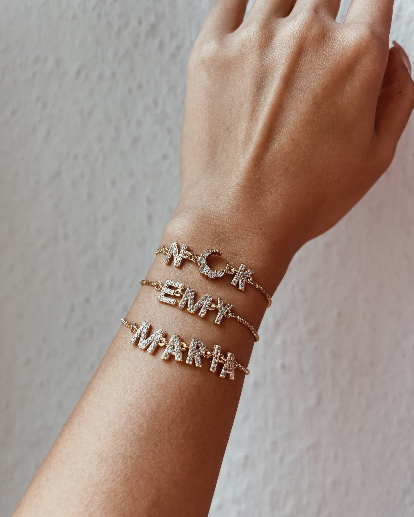Personalized Charm Letter Name Bracelet