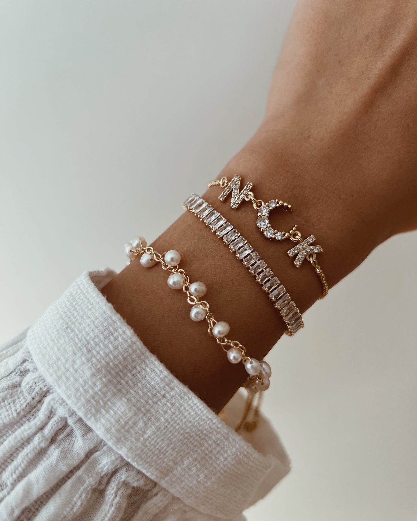 Personalized Charm Letter Name Bracelet