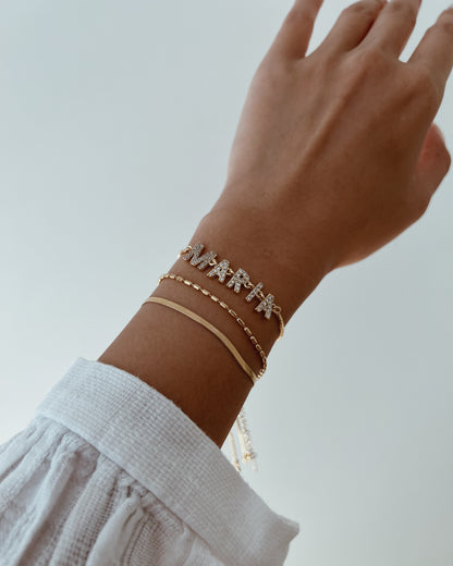 Personalized Charm Letter Name Bracelet