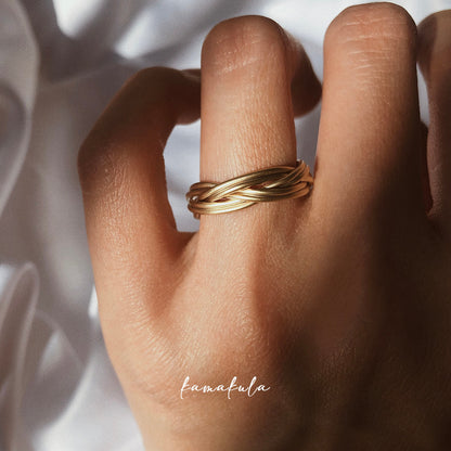 Minos Twisted Wrap Ring