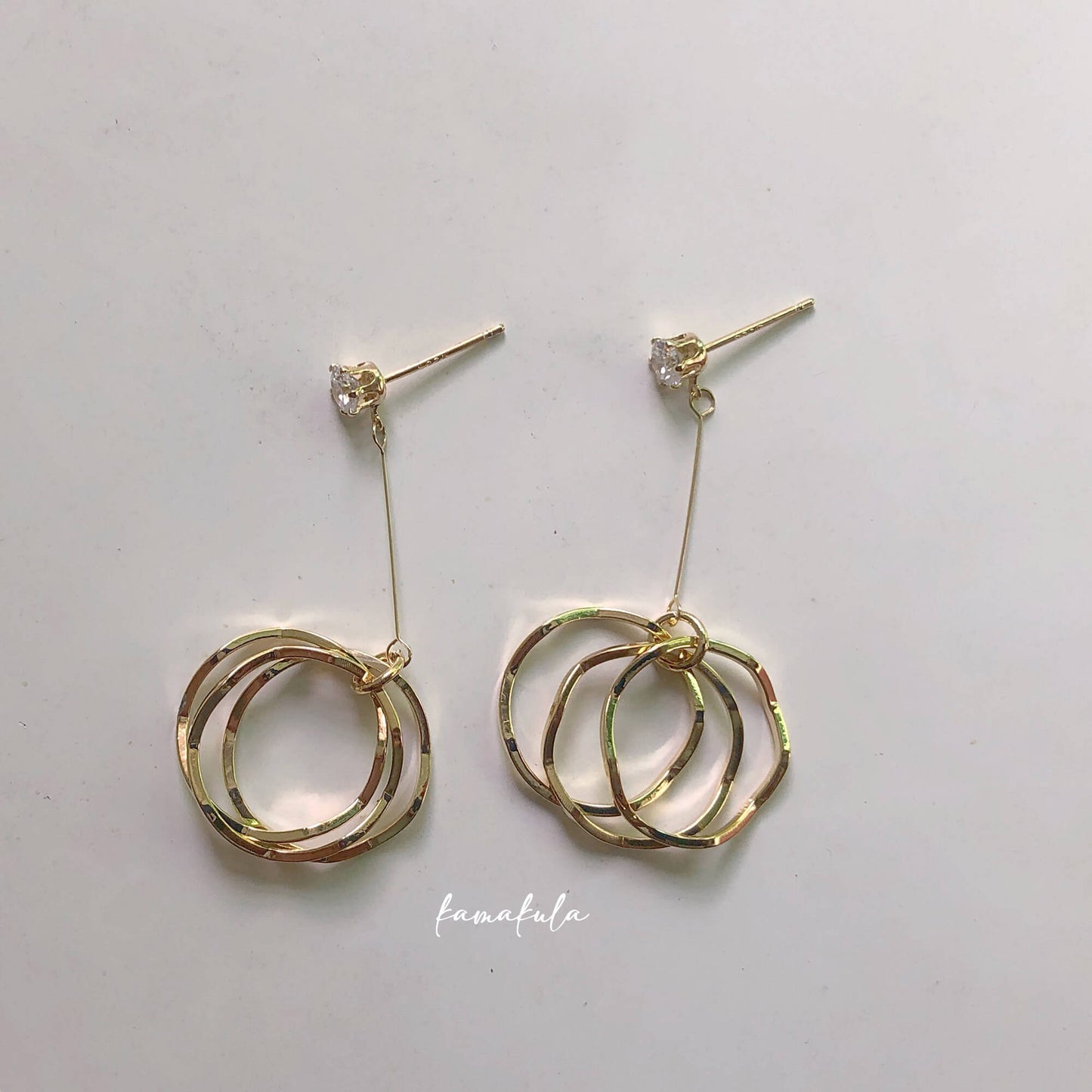 Dangling Hoops Earrings