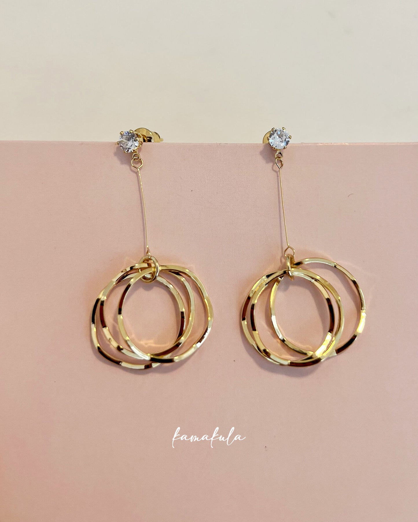 Dangling Hoops Earrings
