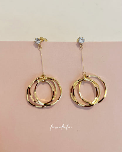 Dangling Hoops Earrings