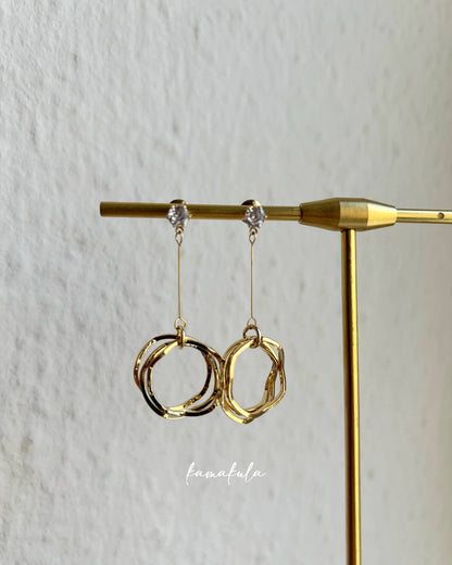 Dangling Hoops Earrings