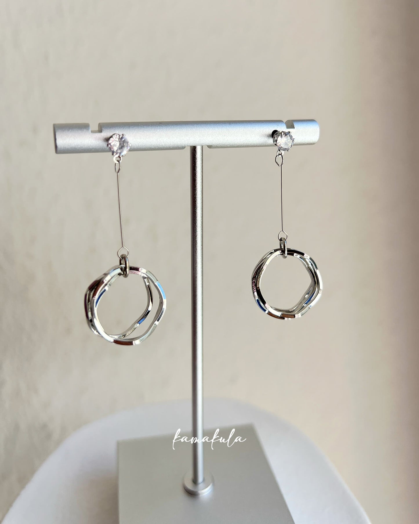 Dangling Hoops Earrings