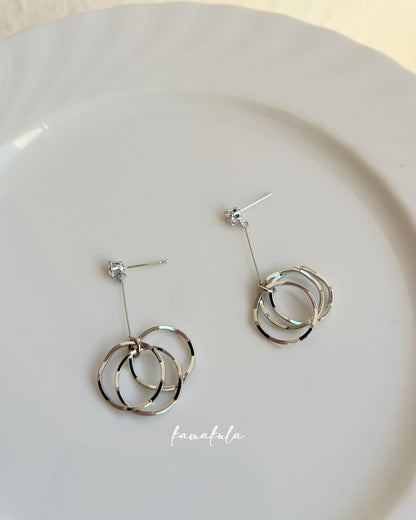 Dangling Hoops Earrings