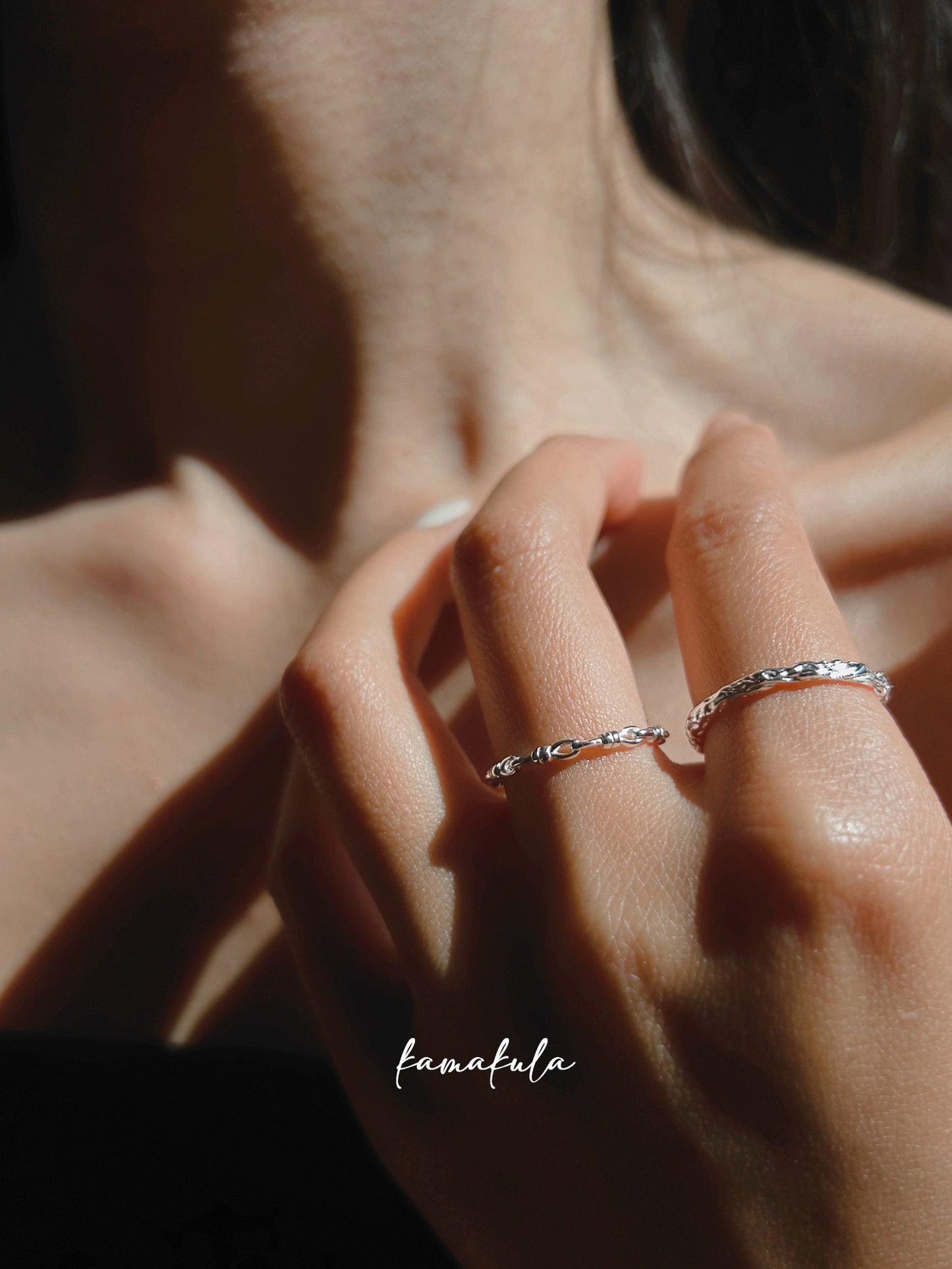 925 Silver Knotted Cord Pattern Ring