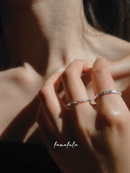 925 Silver Knotted Cord Pattern Ring