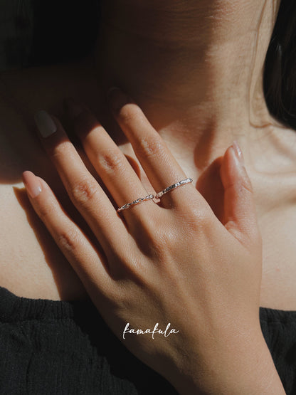 925 Silver Knotted Cord Pattern Ring