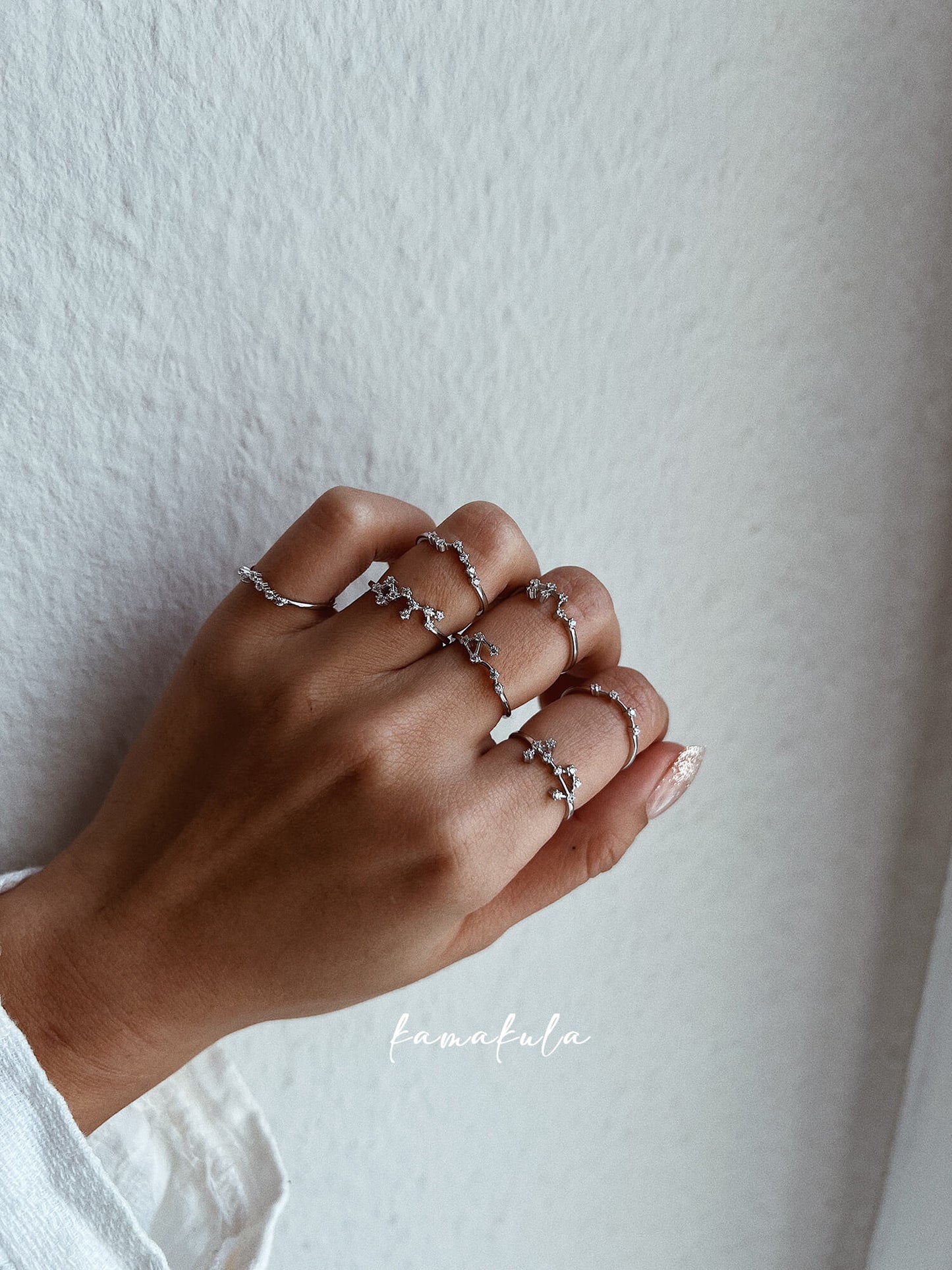 925 Silver Zodiac Constellation Ring