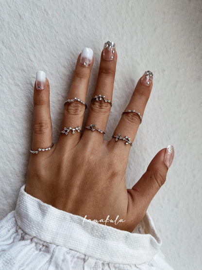 925 Silver Zodiac Constellation Ring