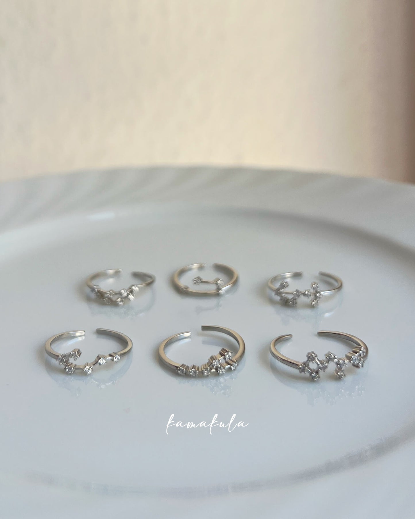 925 Silver Zodiac Constellation Ring