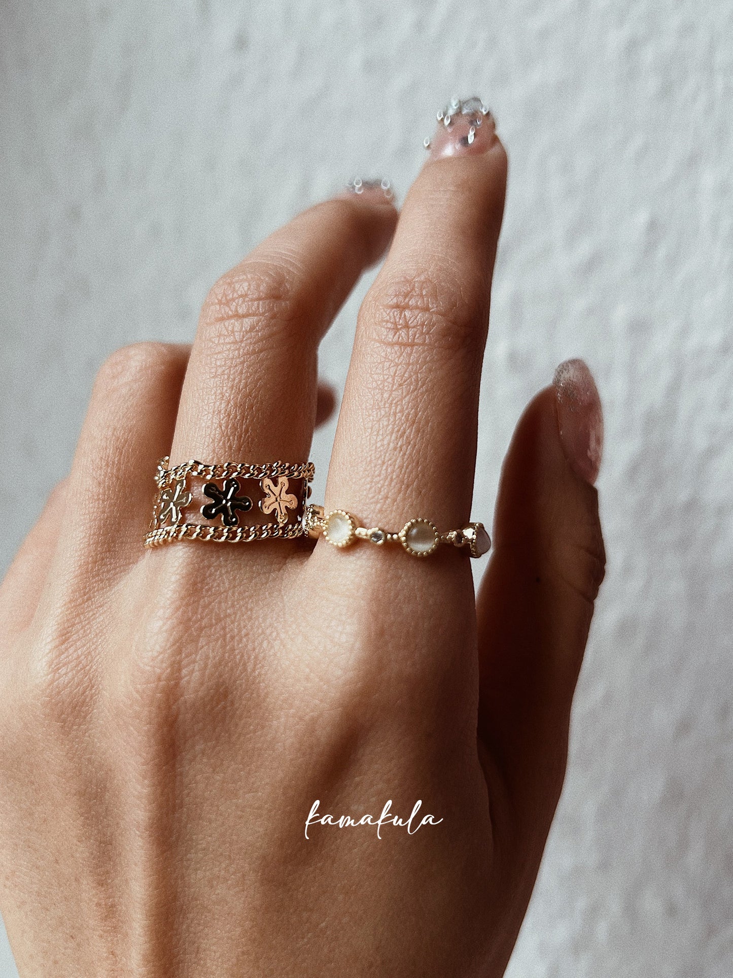 Amaris Moonstone Ring (Multi Stone)