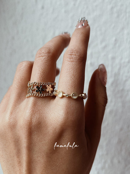 Amaris Moonstone Ring (Multi Stone)
