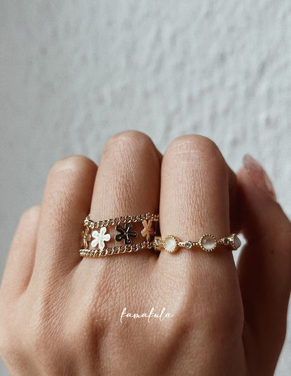 Amaris Moonstone Ring (Multi Stone)
