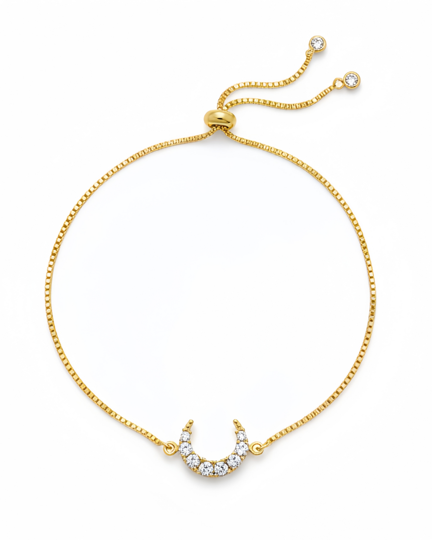 Crescent Moon Slider Bracelet