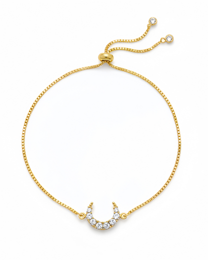 Crescent Moon Slider Bracelet
