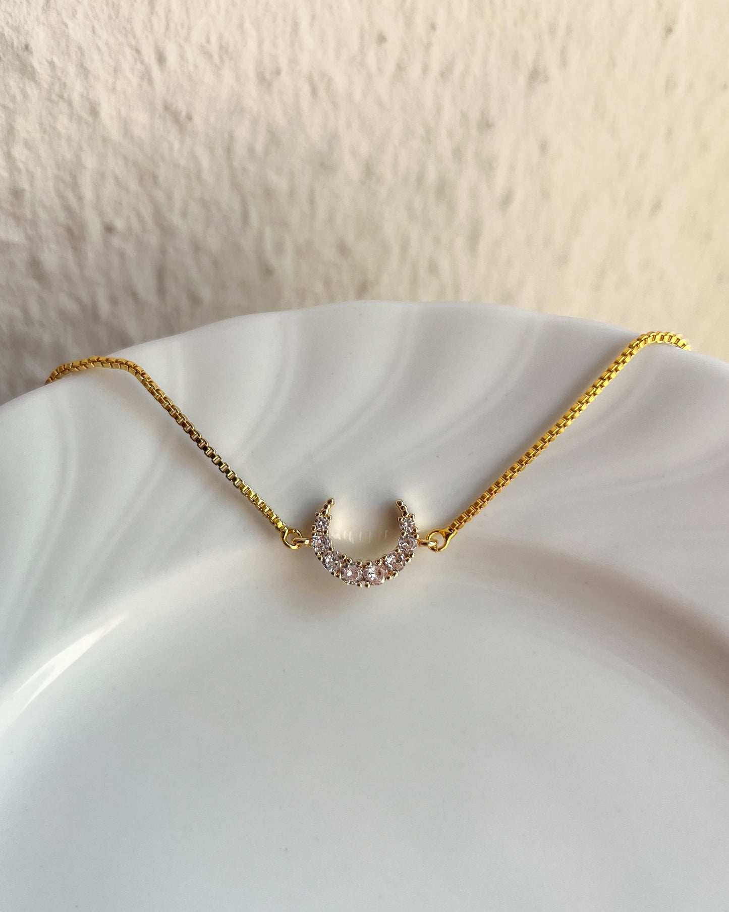 Crescent Moon Slider Bracelet