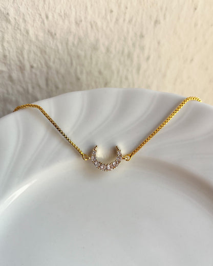 Crescent Moon Slider Bracelet