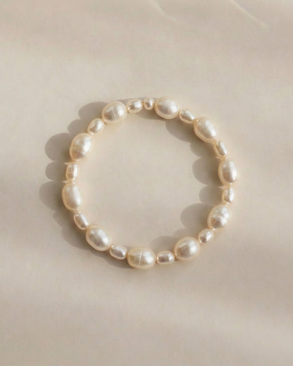 Soft Asymmetry Freshwater Pearl Bracelet