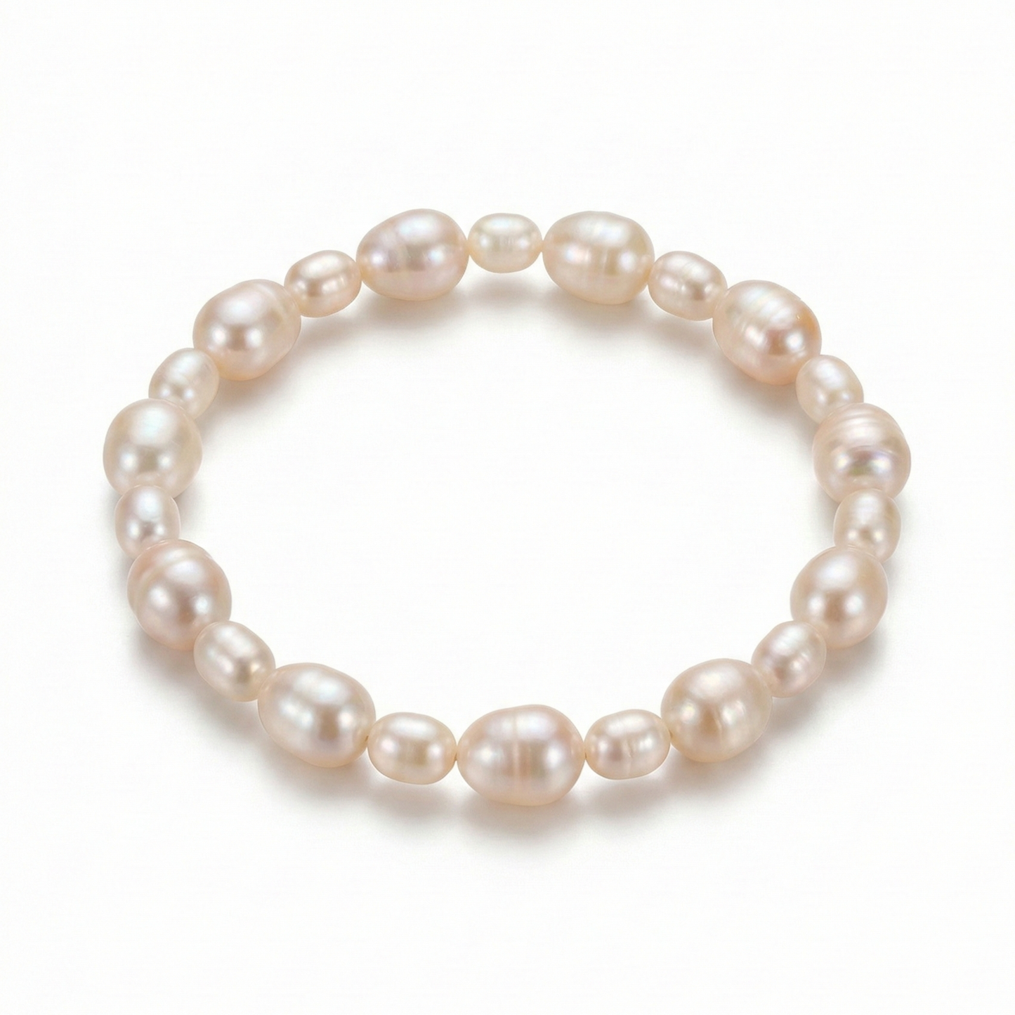 Soft Asymmetry Freshwater Pearl Bracelet