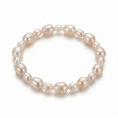 Soft Asymmetry Freshwater Pearl Bracelet