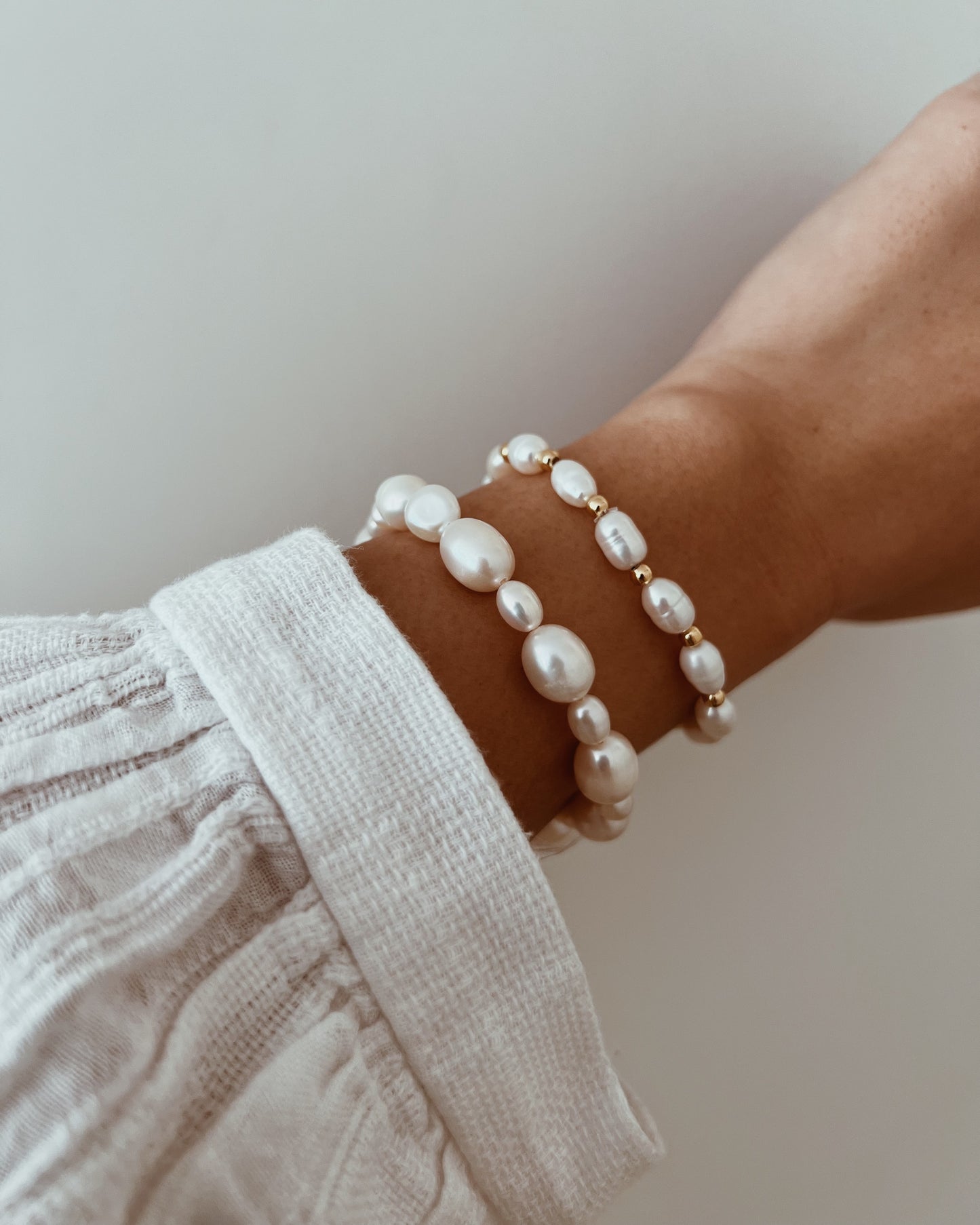 Gilded Freshwater Pearl Bracelet