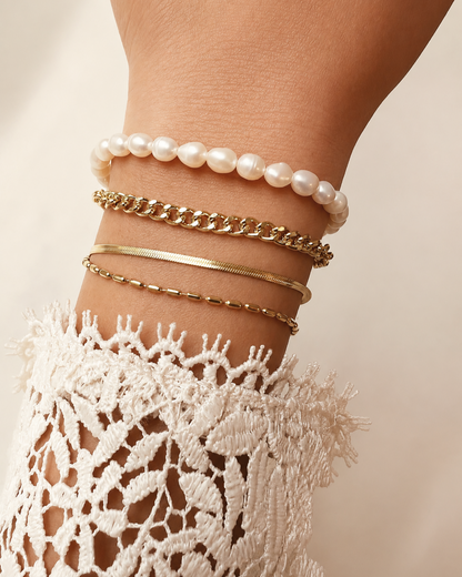 Double Row Snake Chain Bracelet Waterproof