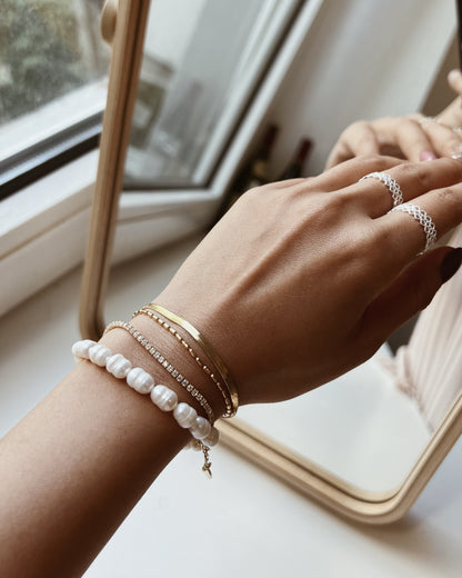 Double Row Snake Chain Bracelet Waterproof
