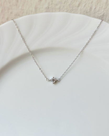Zirconia Solitaire Bracelet Sterling Silver