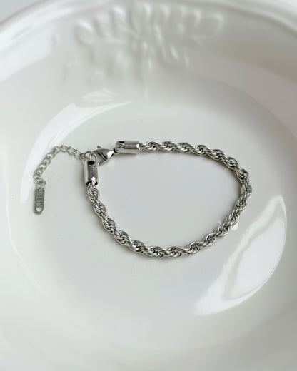 Twisted Rope Chain Bracelet Waterproof