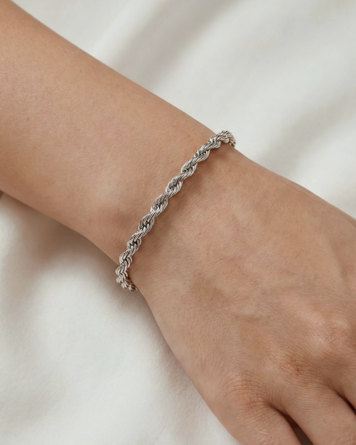 Twisted Rope Chain Bracelet Waterproof