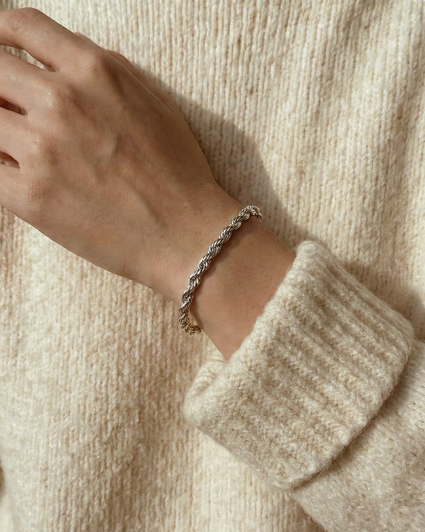 Twisted Rope Chain Bracelet Waterproof