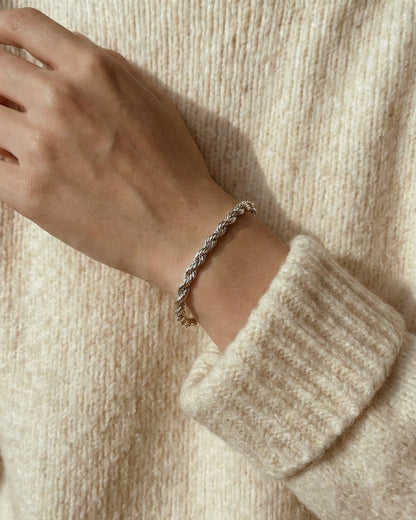 Twisted Rope Chain Bracelet Waterproof