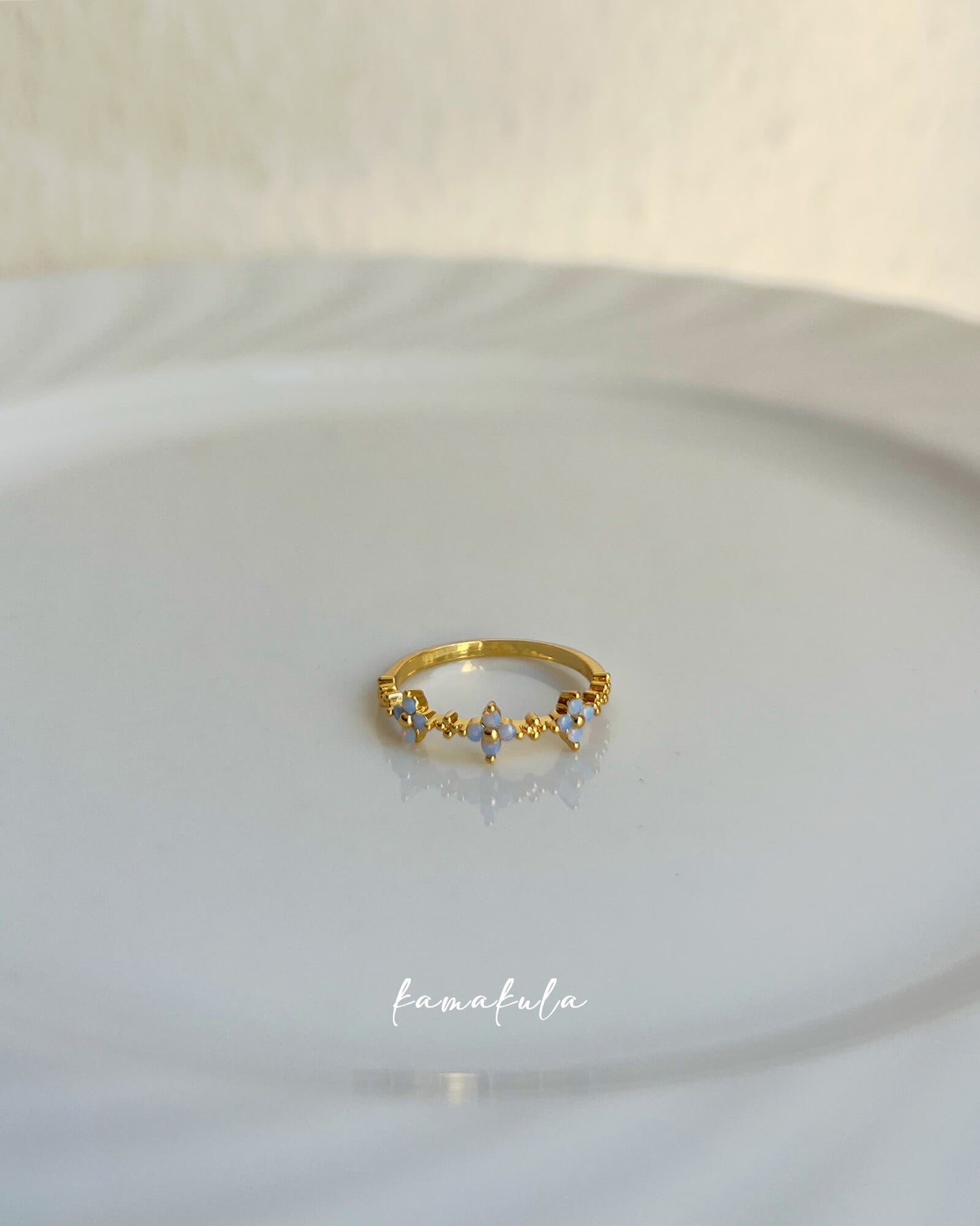 Blue Forget Me Not Ring