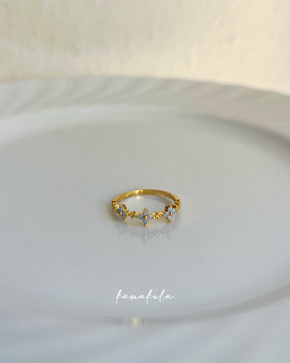 Blue Forget Me Not Ring
