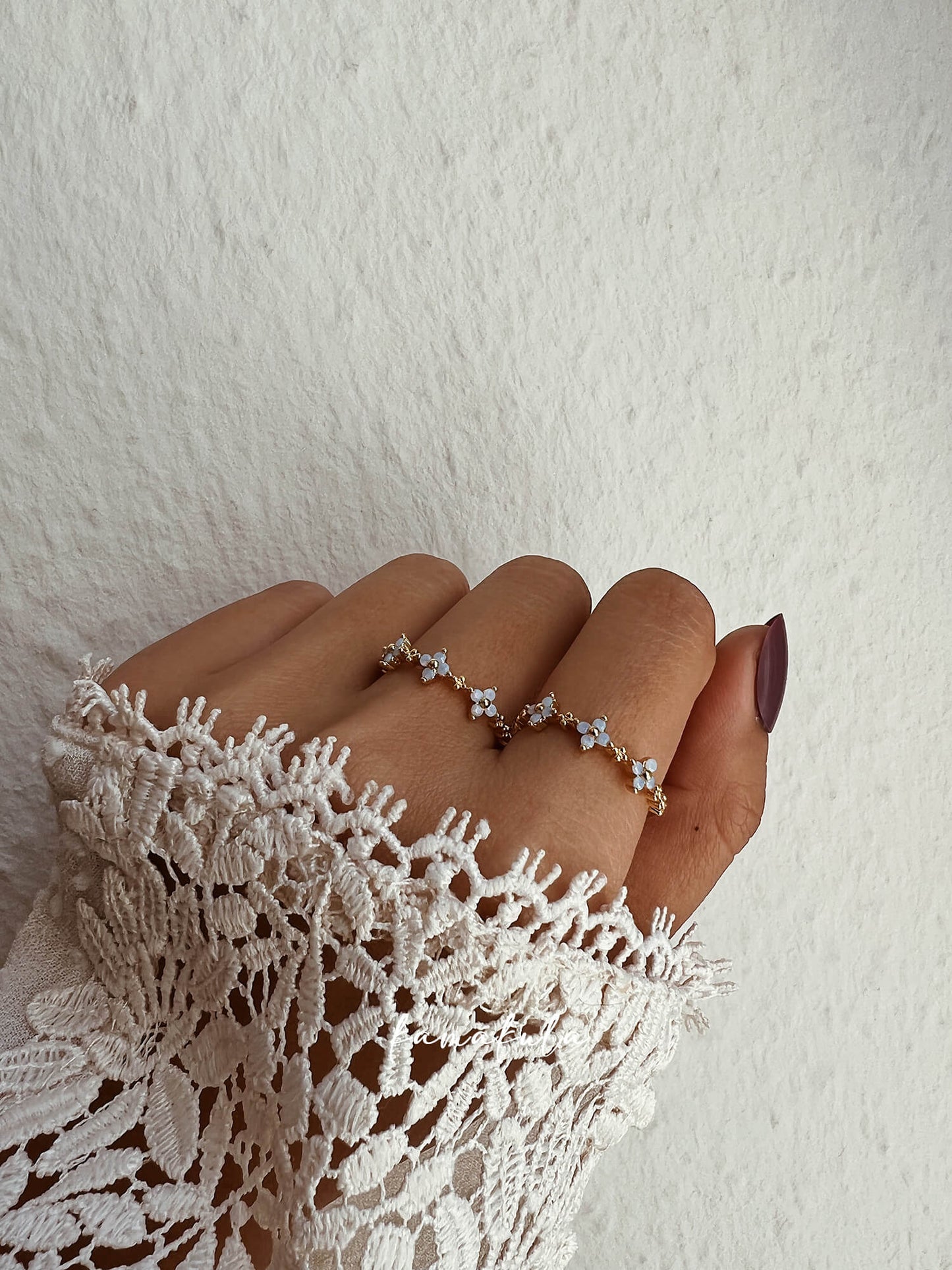 Blue Forget Me Not Ring
