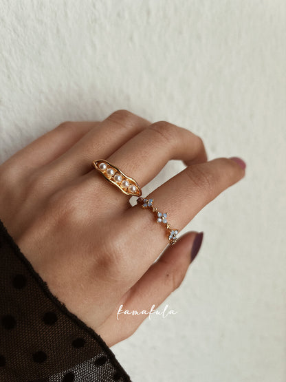 Blue Forget Me Not Ring