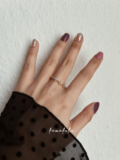 Blue Forget Me Not Ring