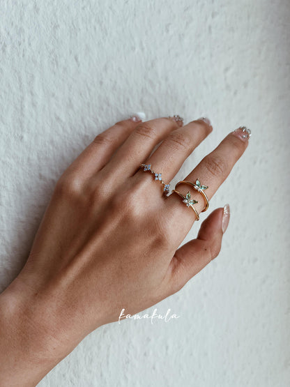Blue Forget Me Not Ring
