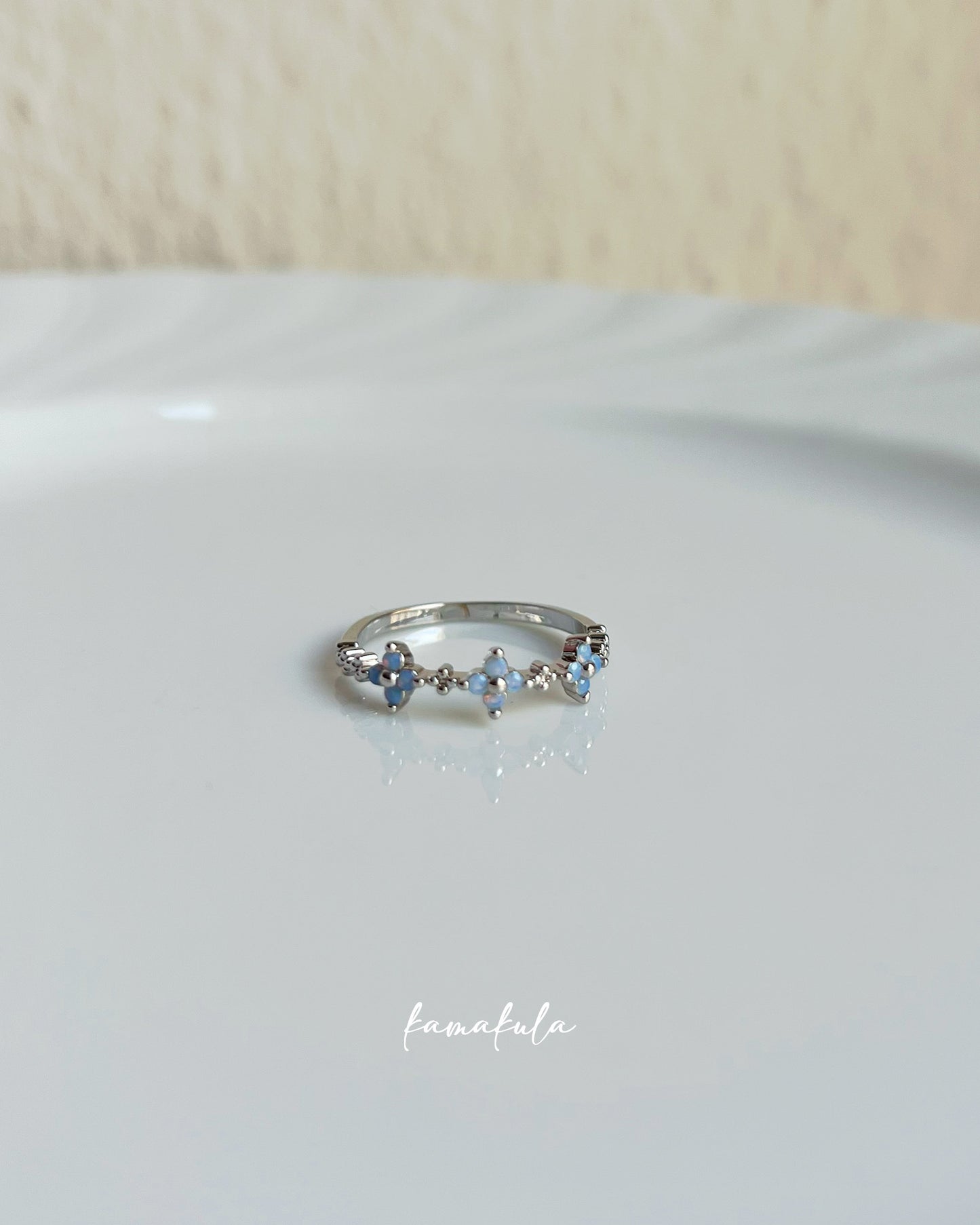 Blue Forget Me Not Ring
